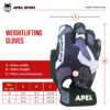 Gym Gloves - Weight Lifting Gloves - Fingerless Gloves - Gym Gloves Men & Women - Fitness Gloves for Men & Women - Exercise & Training Gloves - Anti Slip Padded Palm Protection Gloves - Image 4